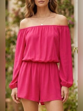 Three Eighty-Two Thompson Off Shoulder Romper